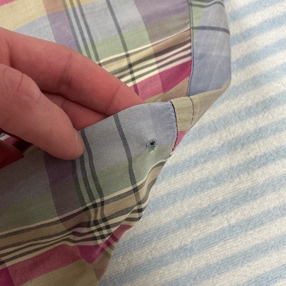 Vintage Burberry Plaid short sleeve button down shirt - Picture 10 of 10